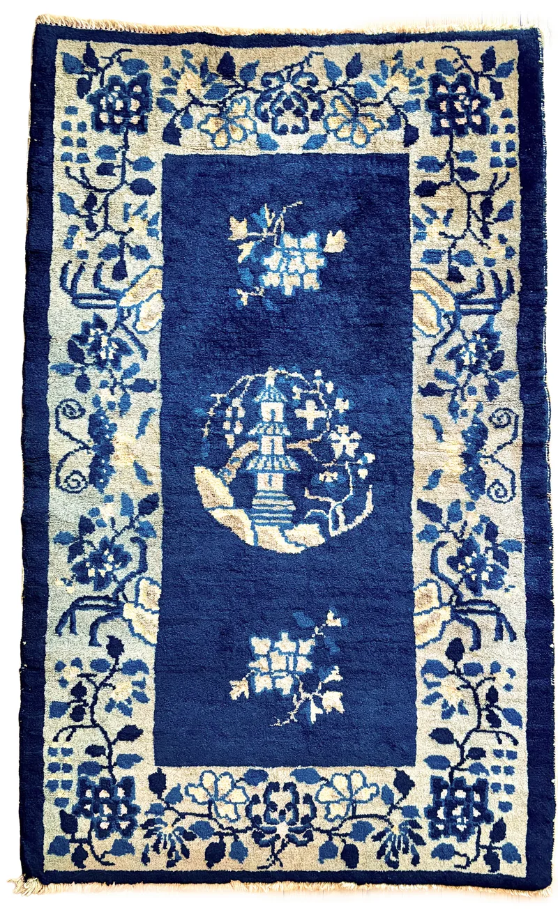 Antique Chinese Peking/Art Deco Rug