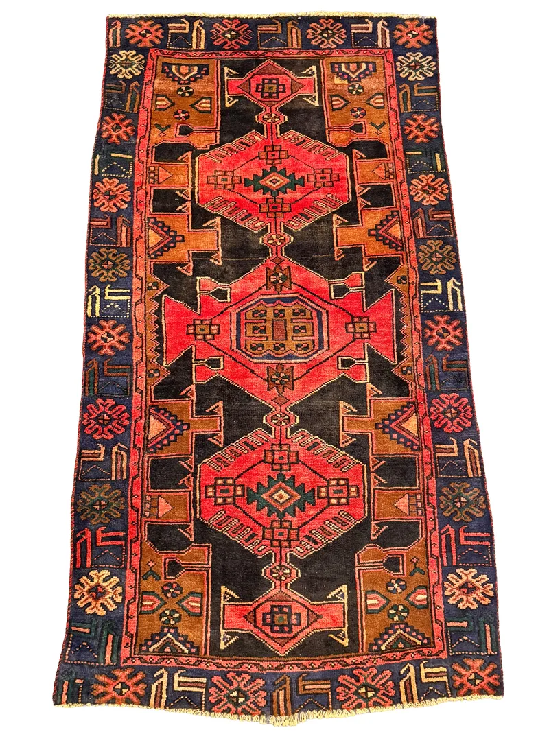 Vintage Persian Zanjan Rug