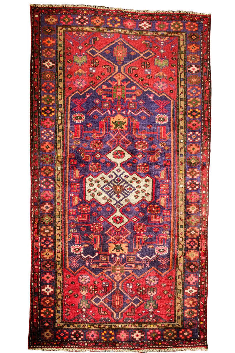 Vintage Persian Zanjan Rug